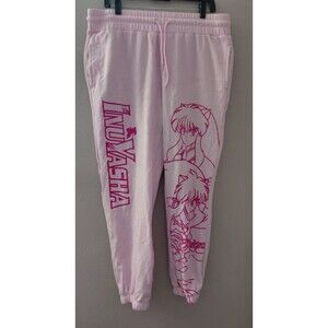 InuYasha Anime Graphic Sweatpants Pink Please Read Description